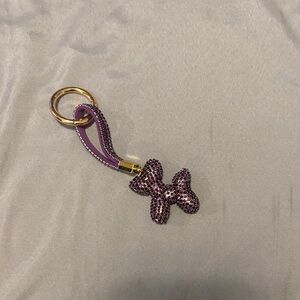 Purple and Gold Dog Keychain/Bag Charm